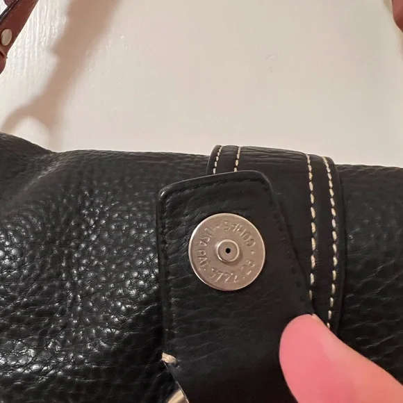 Coach Chelsea Black Pebbled Leather Shoulder Bag (F10893) - Picture 11 of 13